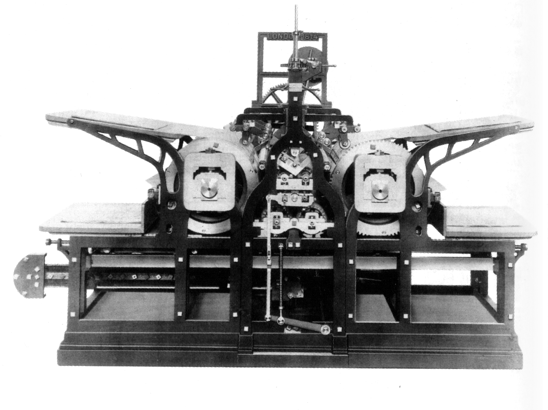 Koenig's steam-powered cylinder printing press, 1814